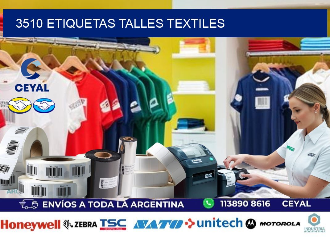 3510 ETIQUETAS TALLES TEXTILES