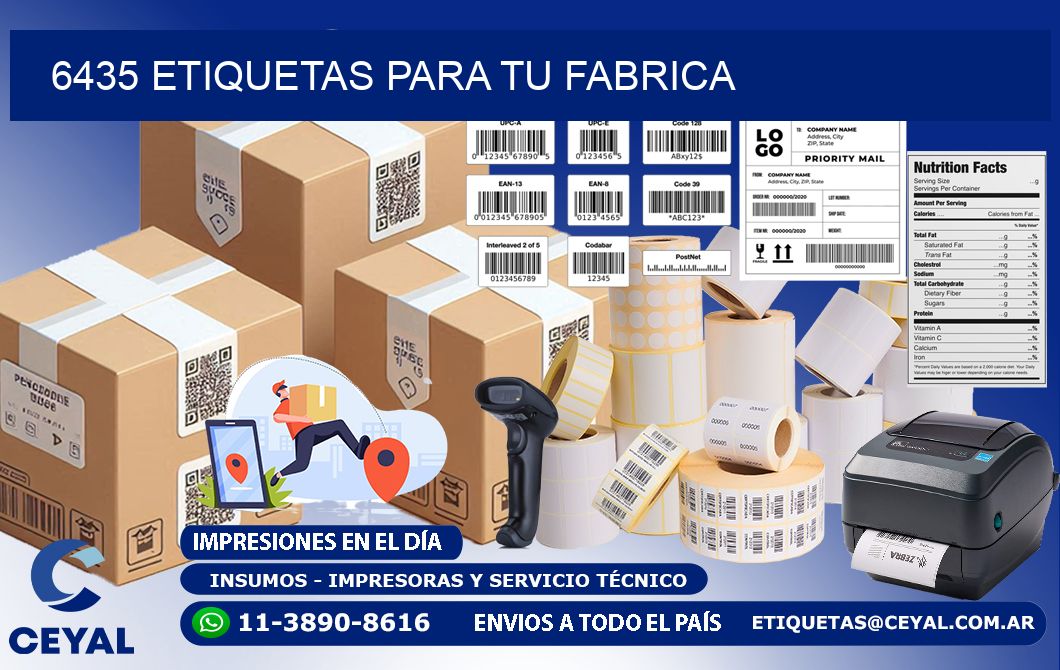6435 etiquetas para tu fabrica