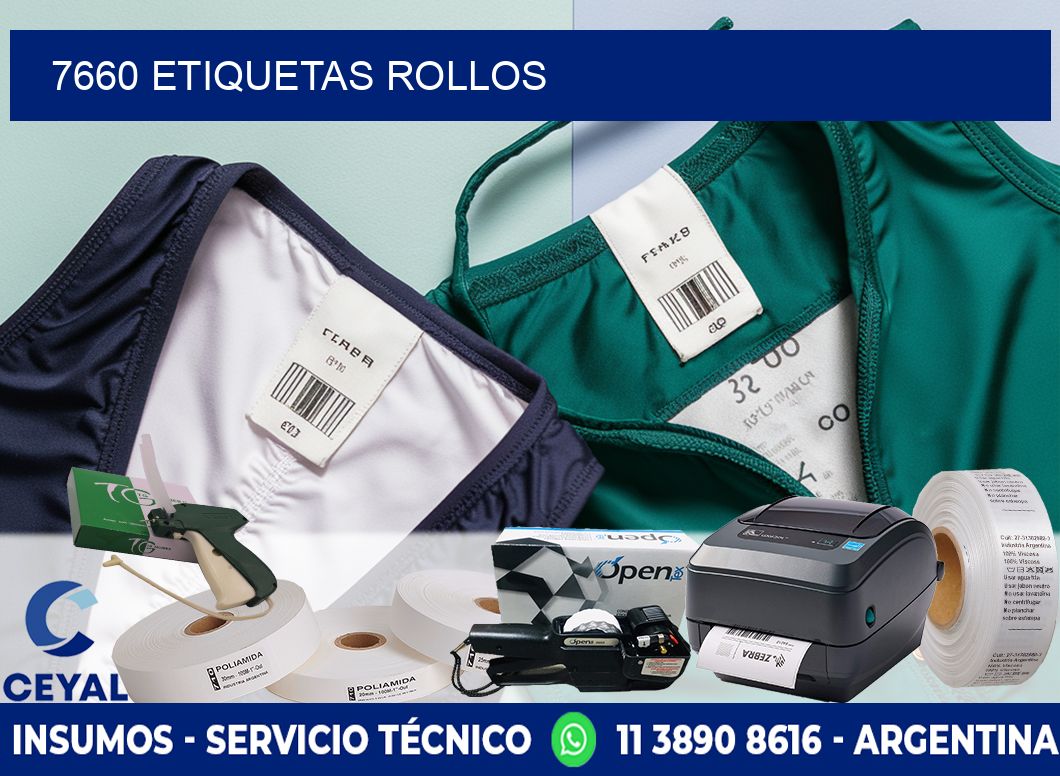7660 etiquetas rollos