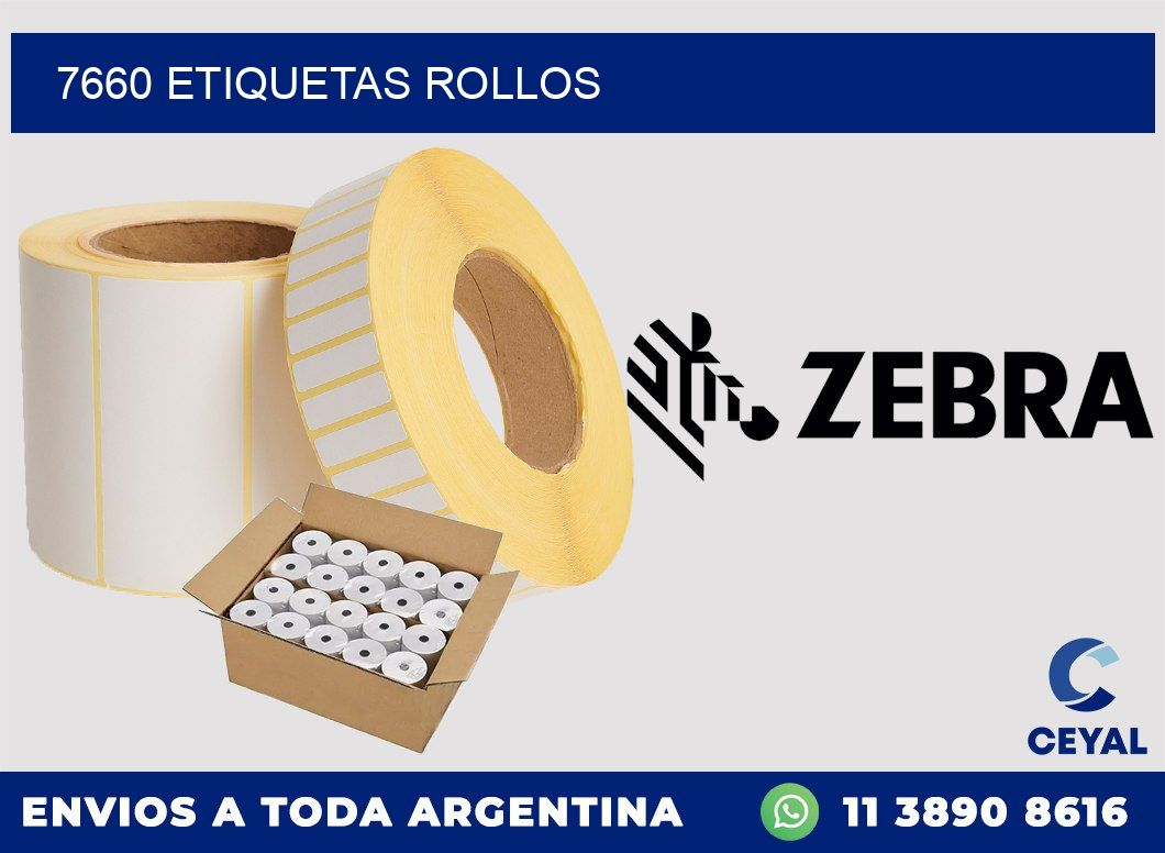 7660 etiquetas rollos
