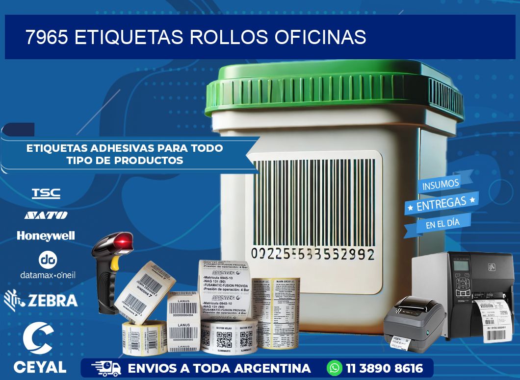 7965 etiquetas rollos OFICINAS