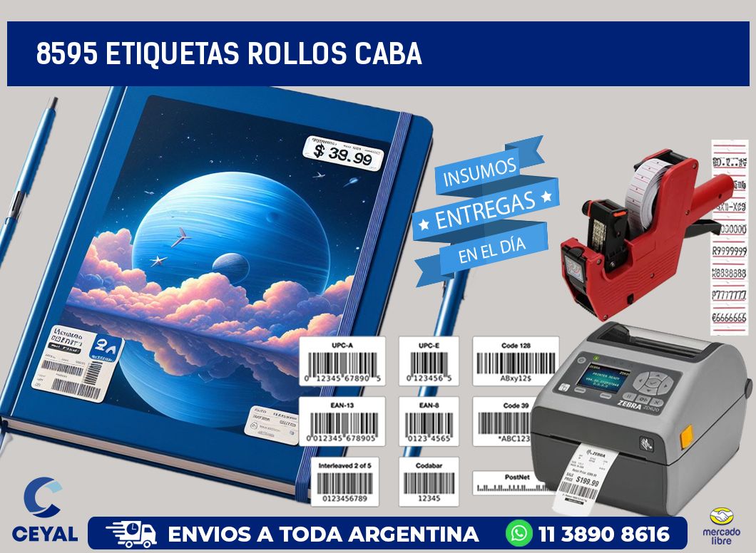 8595 etiquetas rollos CABA