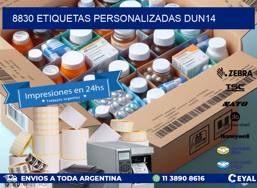 8830 Etiquetas personalizadas dun14