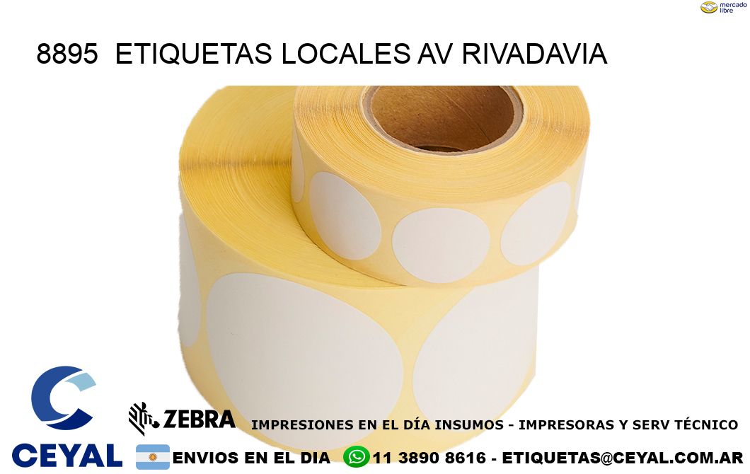 8895  etiquetas locales Av rivadavia