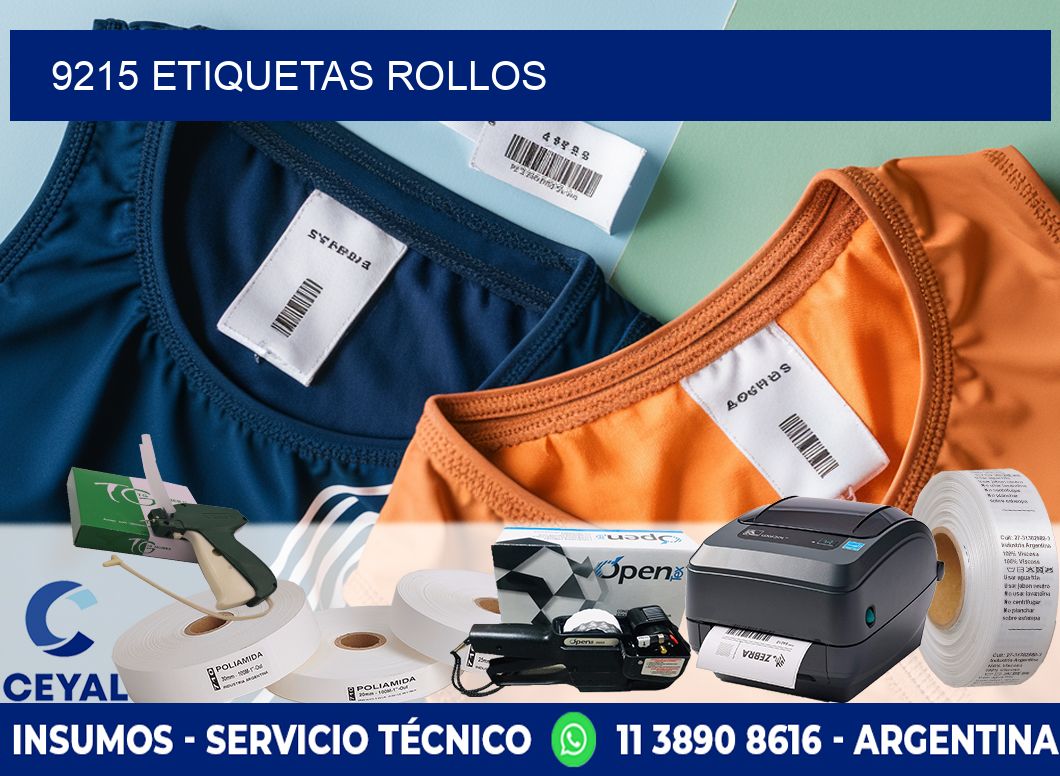 9215 etiquetas rollos