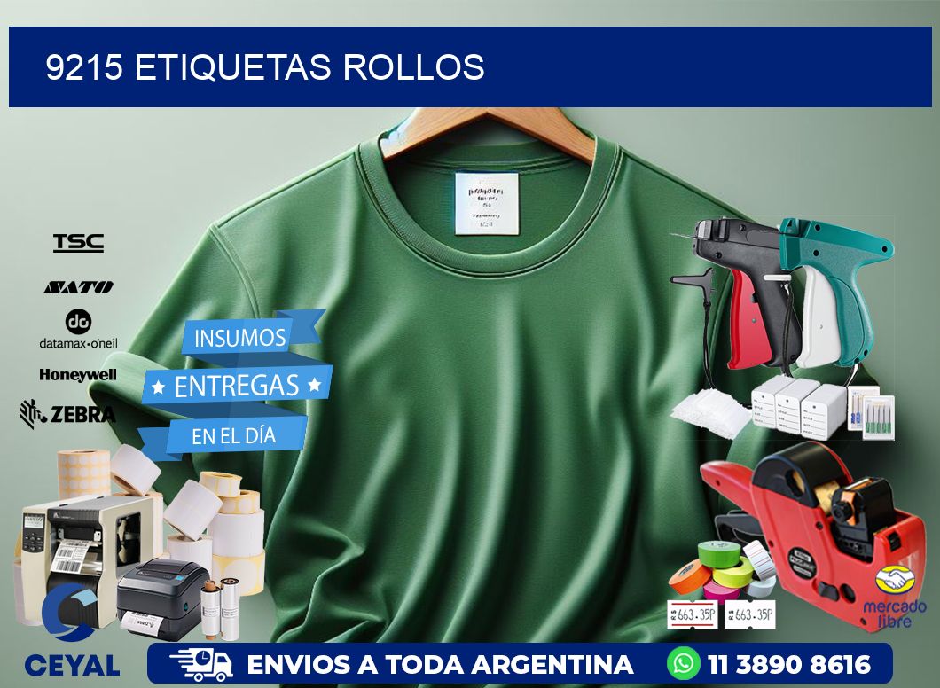 9215 etiquetas rollos