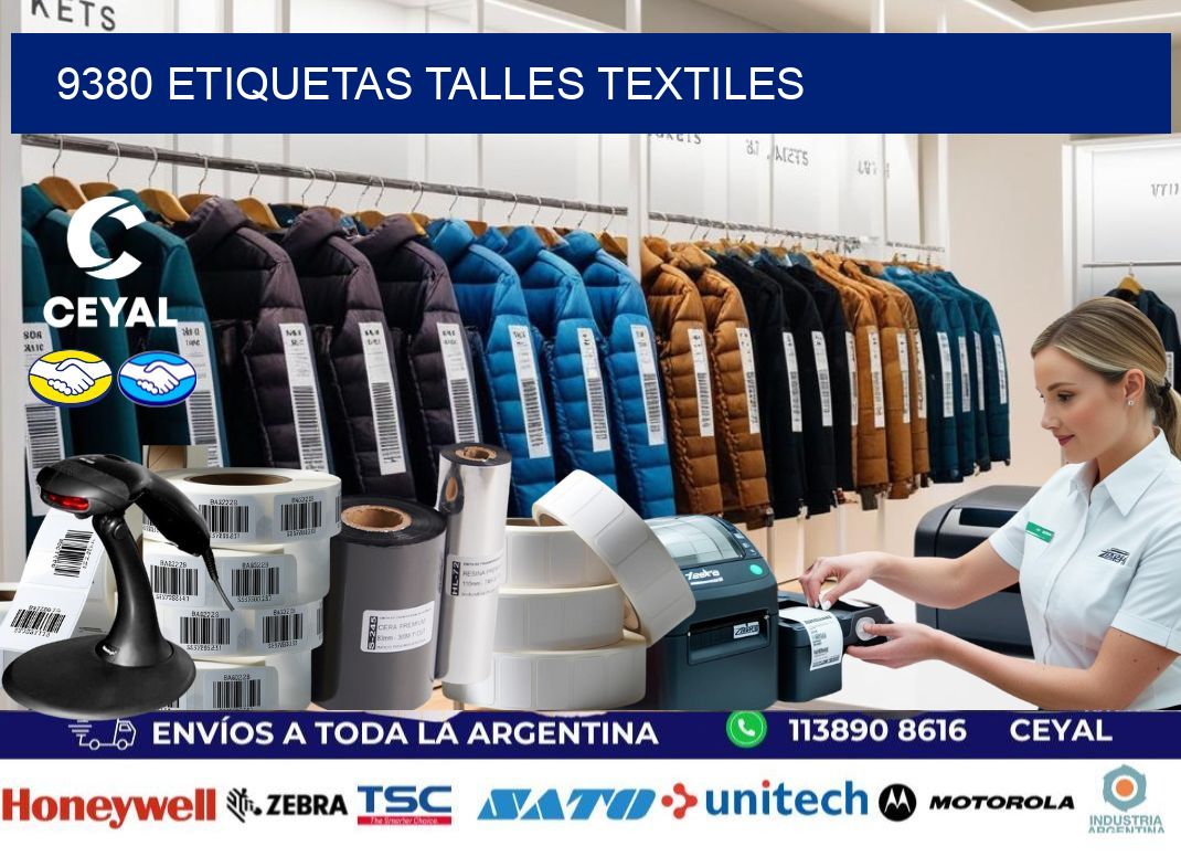 9380 ETIQUETAS TALLES TEXTILES