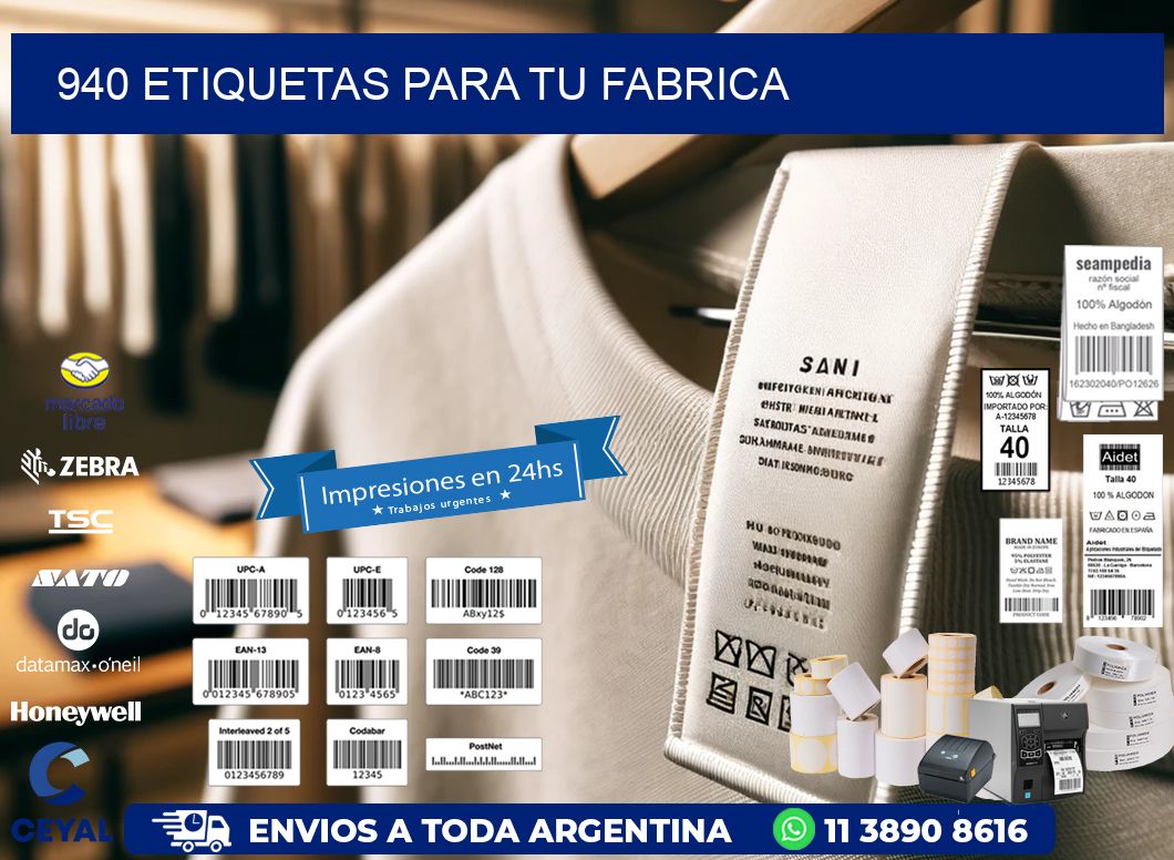 940 etiquetas para tu fabrica