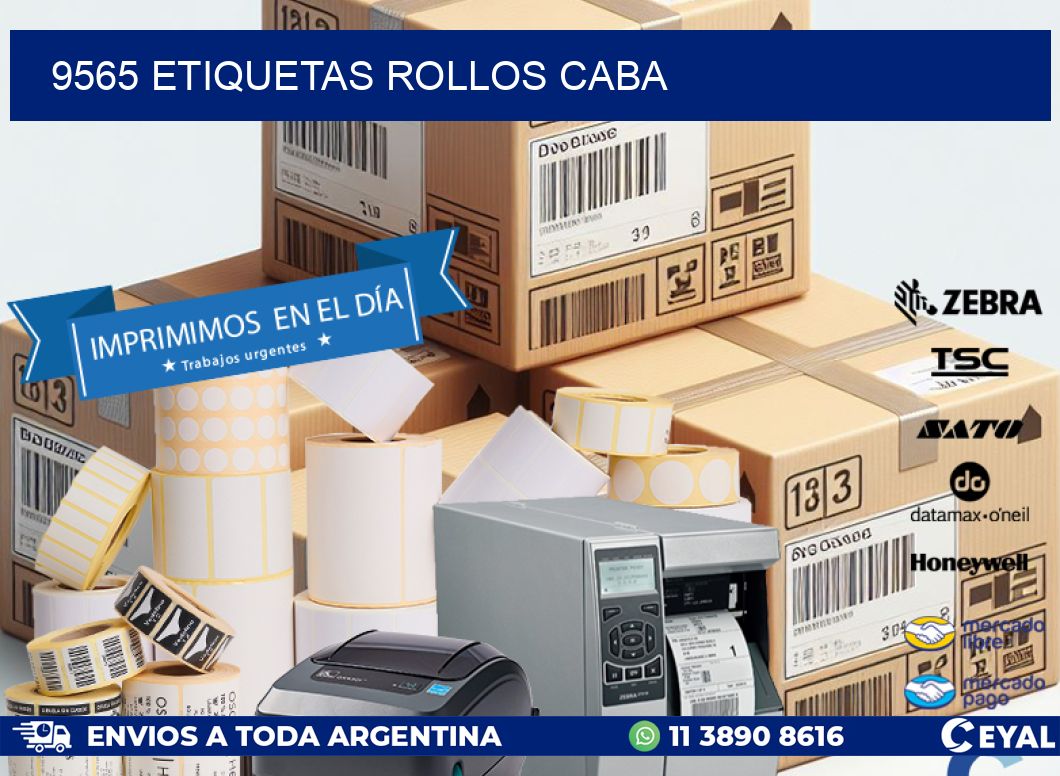 9565 etiquetas rollos CABA