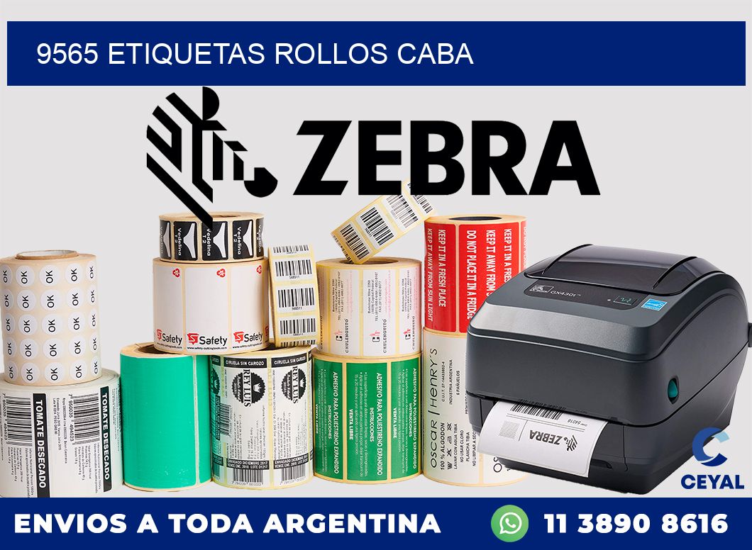 9565 etiquetas rollos CABA