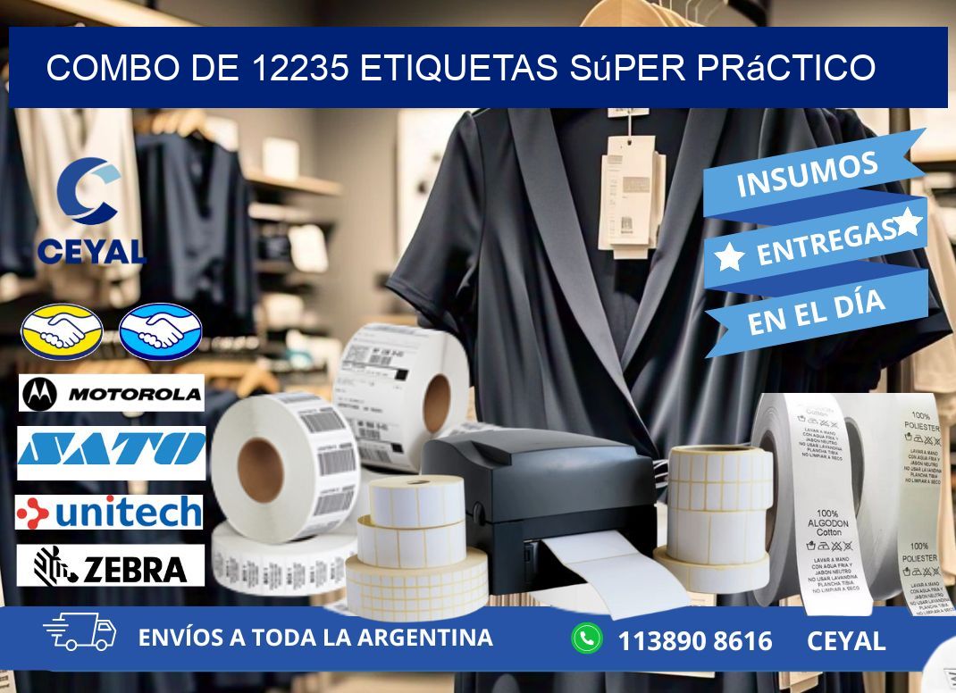 Combo de 12235 etiquetas súper práctico