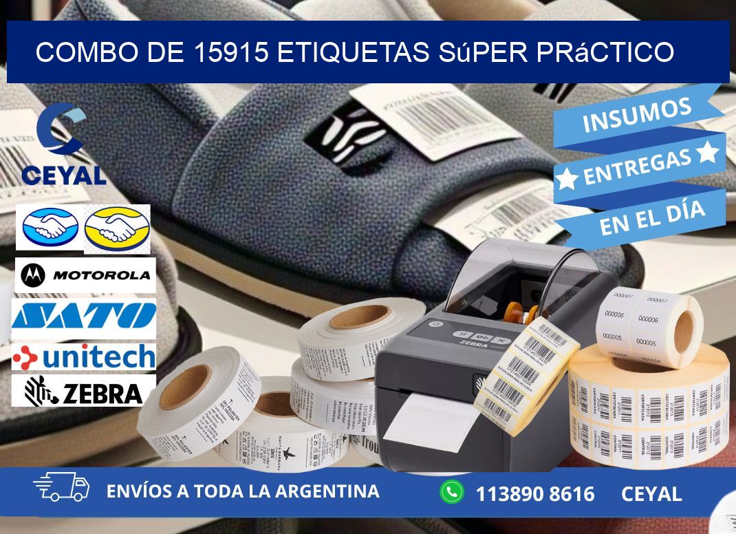 Combo de 15915 etiquetas súper práctico