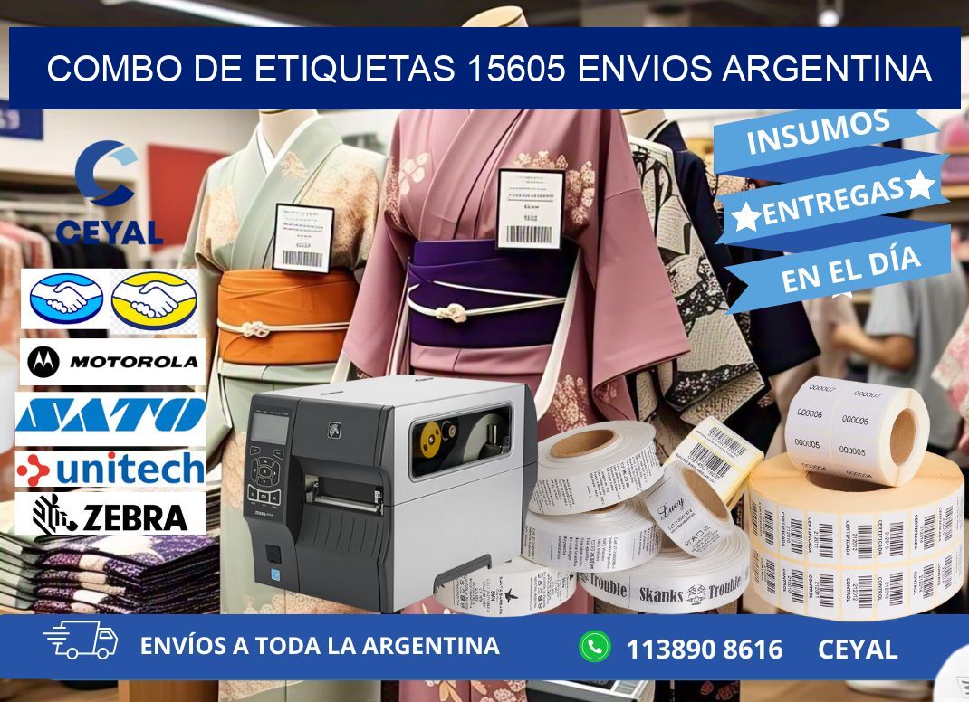 Combo de etiquetas 15605 ENVIOS ARGENTINA