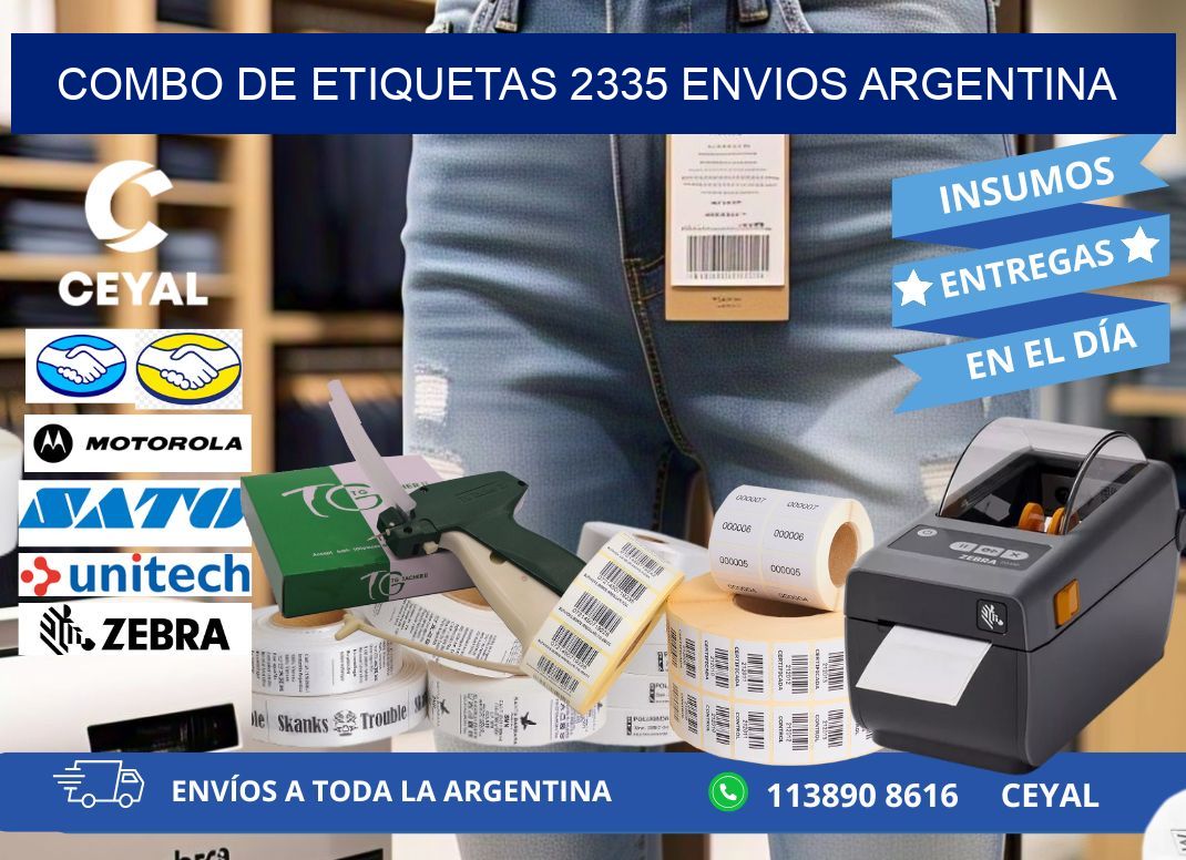 Combo de etiquetas 2335 ENVIOS ARGENTINA