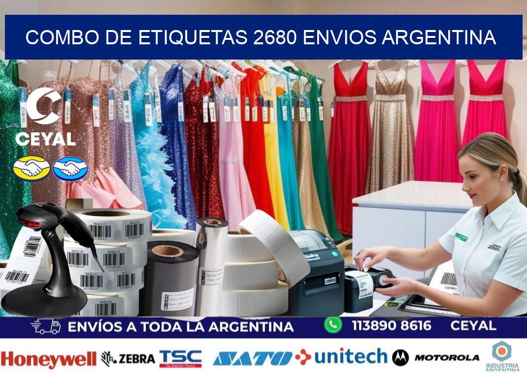 Combo de etiquetas 2680 ENVIOS ARGENTINA