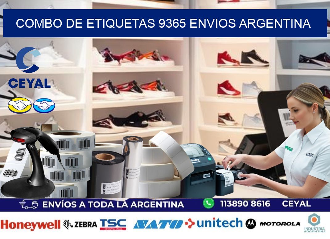 Combo de etiquetas 9365 ENVIOS ARGENTINA