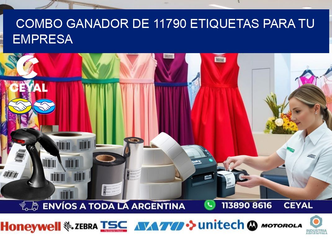 Combo ganador de 11790 etiquetas para tu empresa