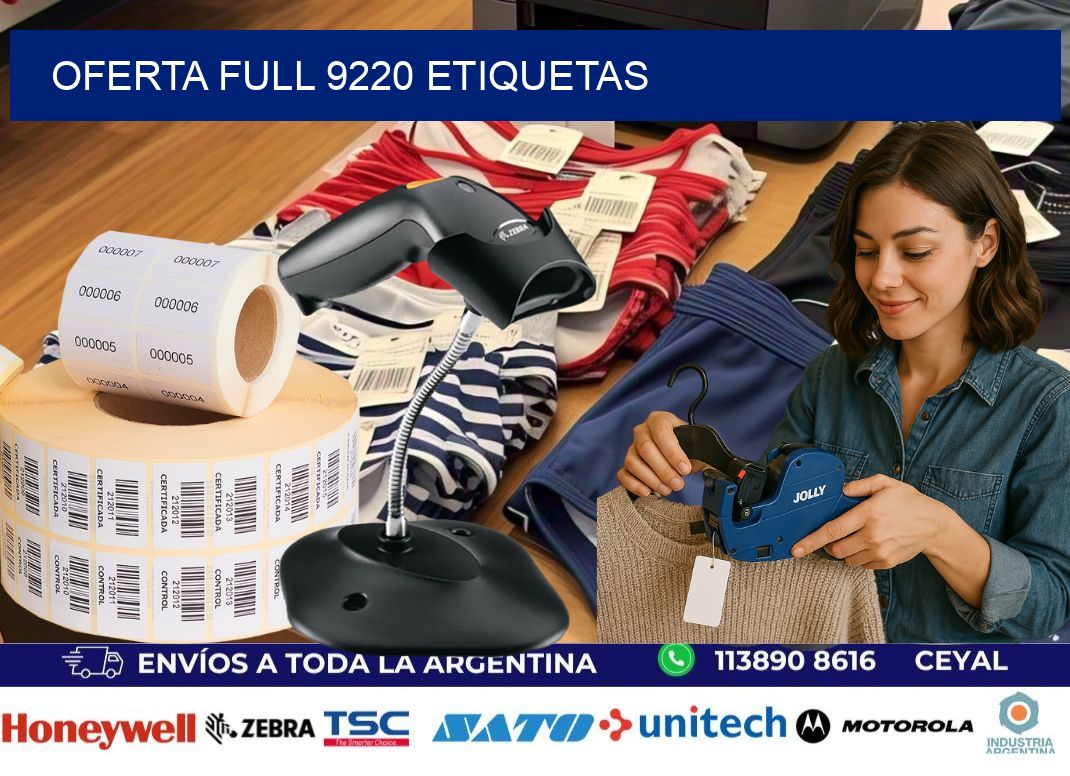 Oferta full 9220 etiquetas