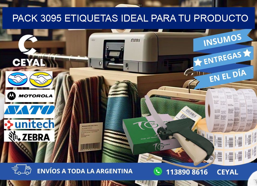 Pack 3095 etiquetas ideal para tu producto