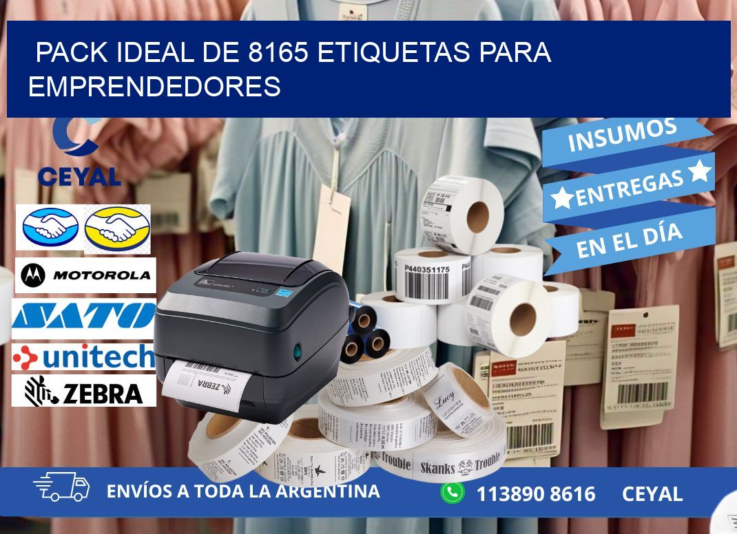 Pack ideal de 8165 etiquetas para emprendedores