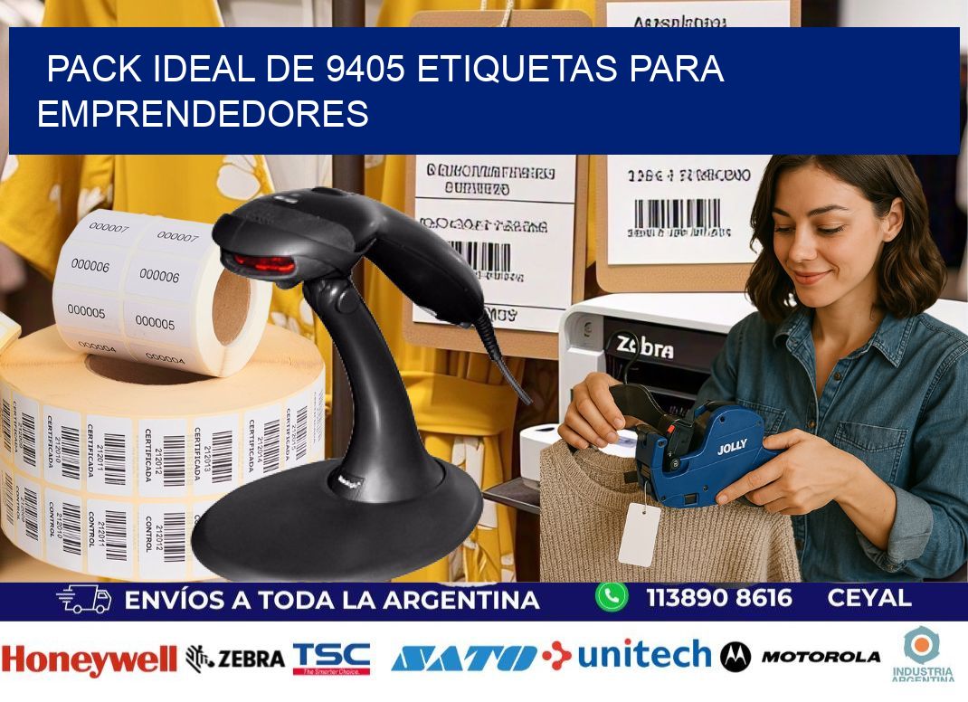 Pack ideal de 9405 etiquetas para emprendedores
