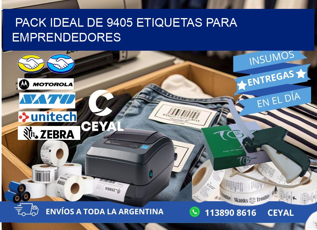 Pack ideal de 9405 etiquetas para emprendedores