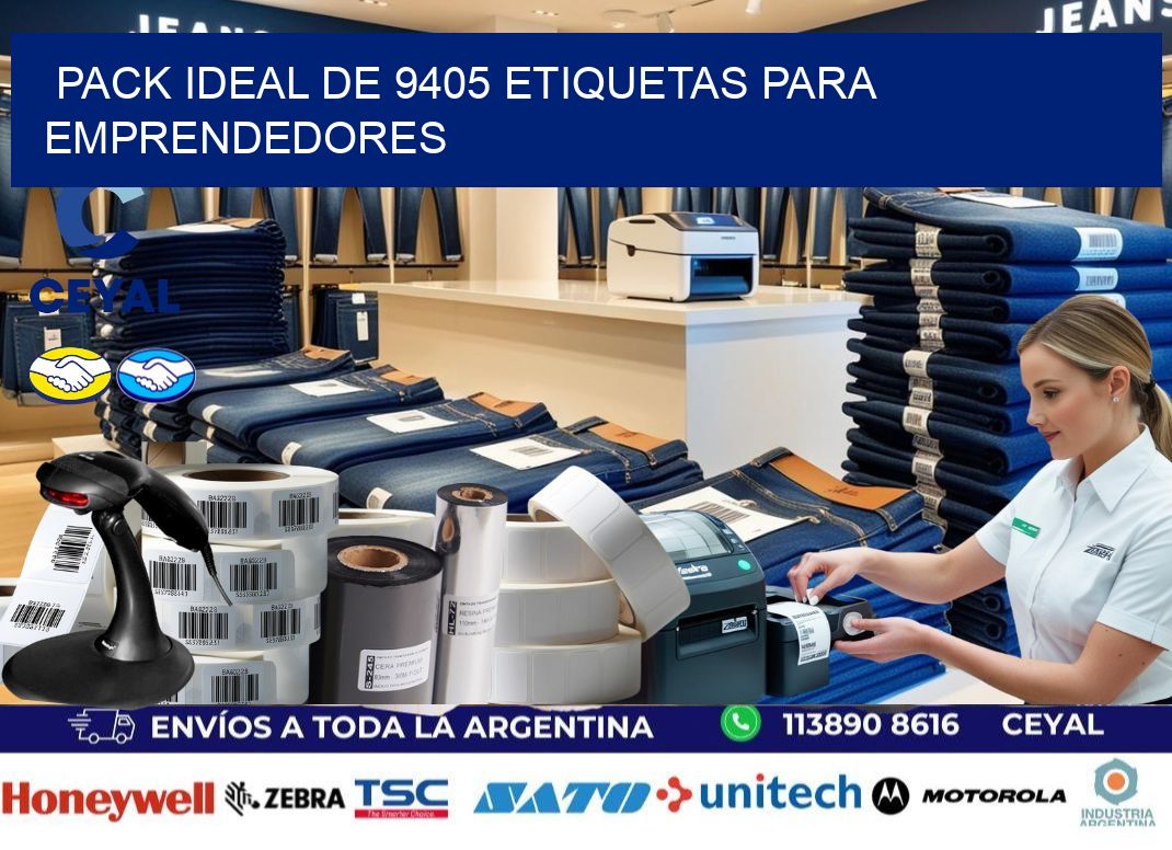 Pack ideal de 9405 etiquetas para emprendedores