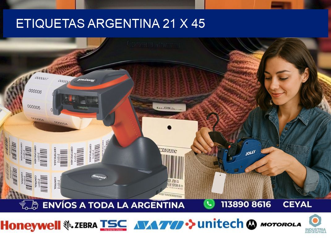 Etiquetas argentina 21 x 45
