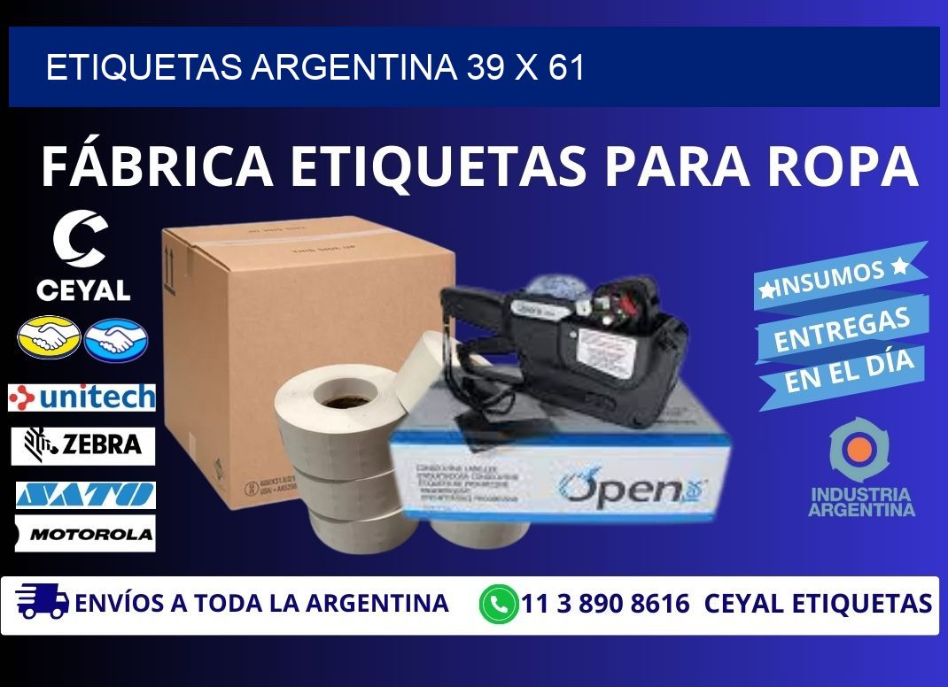 Etiquetas argentina 39 x 61