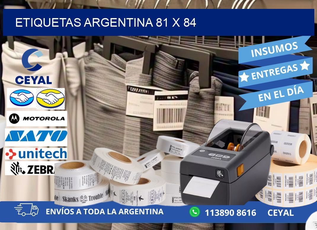 Etiquetas argentina 81 x 84