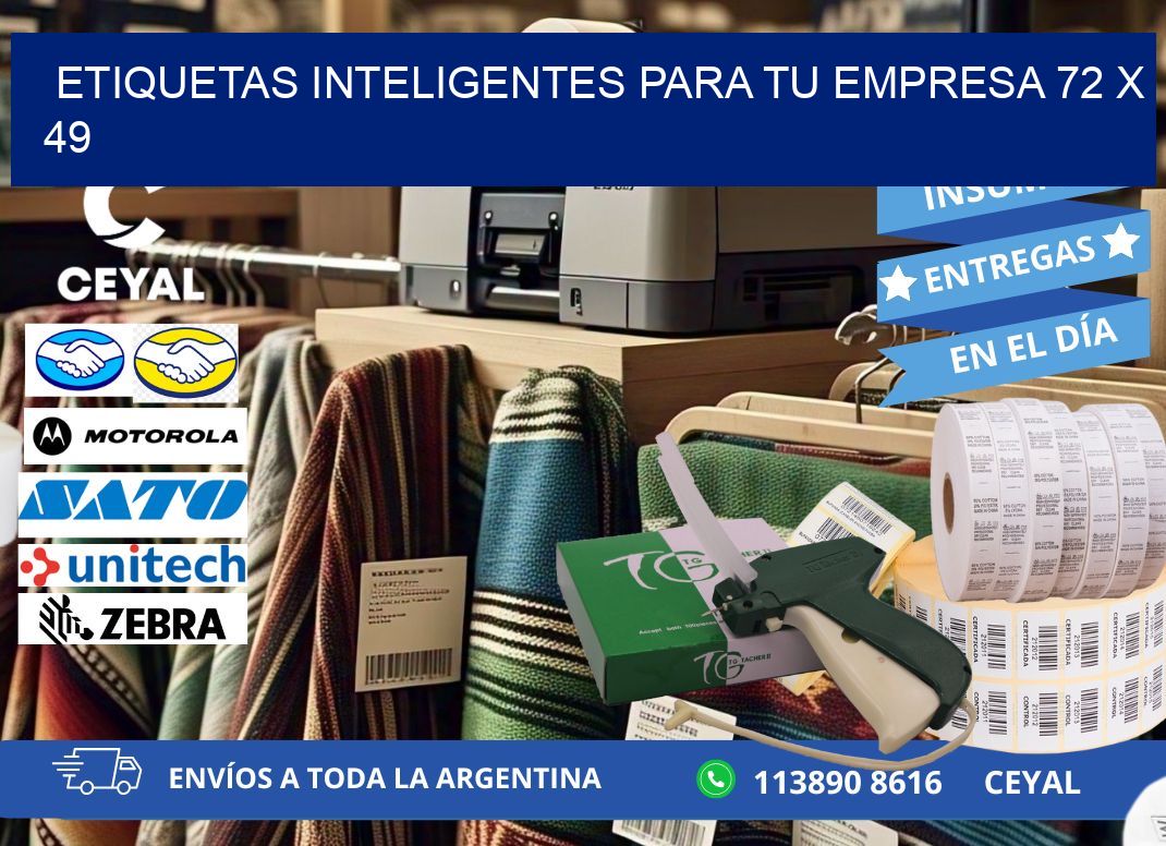 Etiquetas inteligentes para tu empresa 72 x 49