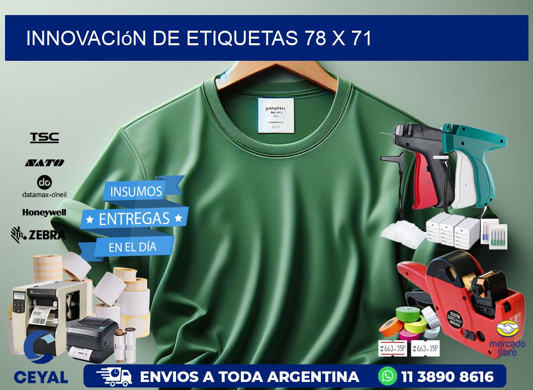 Innovación de etiquetas 78 x 71