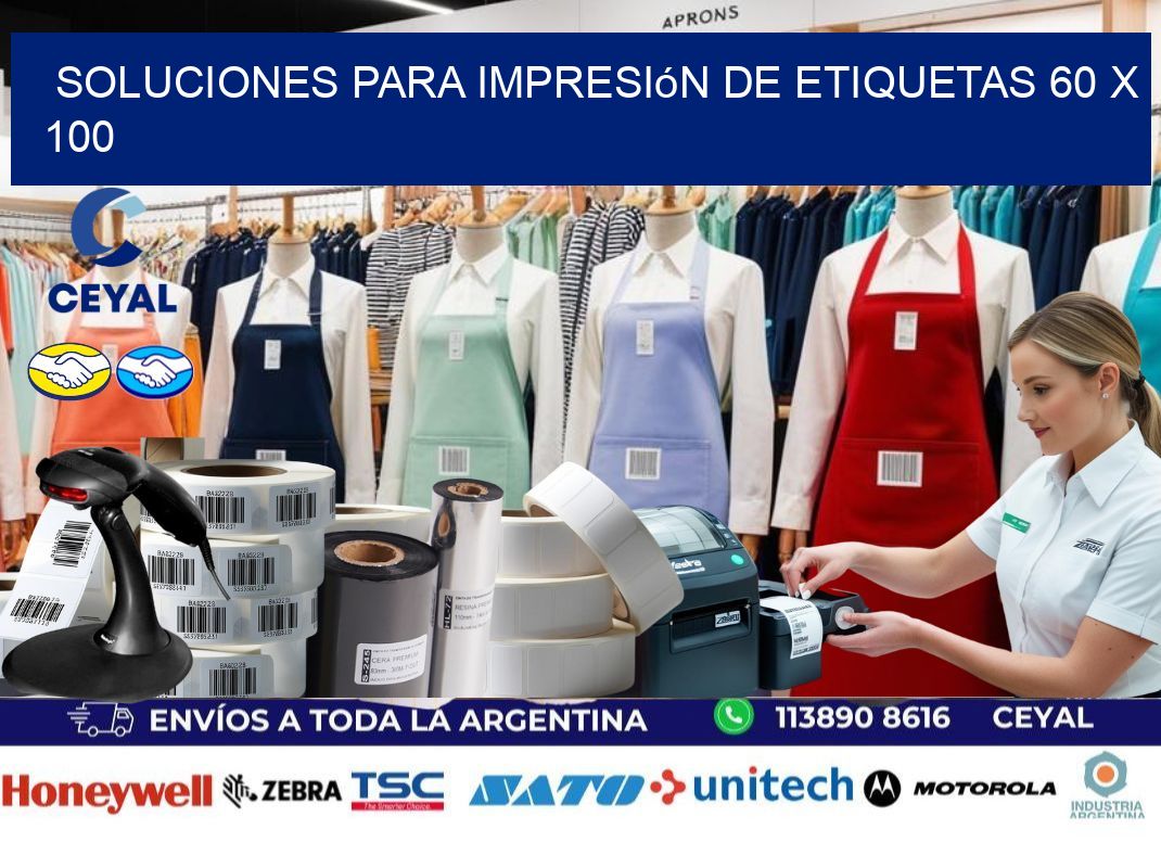 Soluciones para impresión de etiquetas 60 x 100
