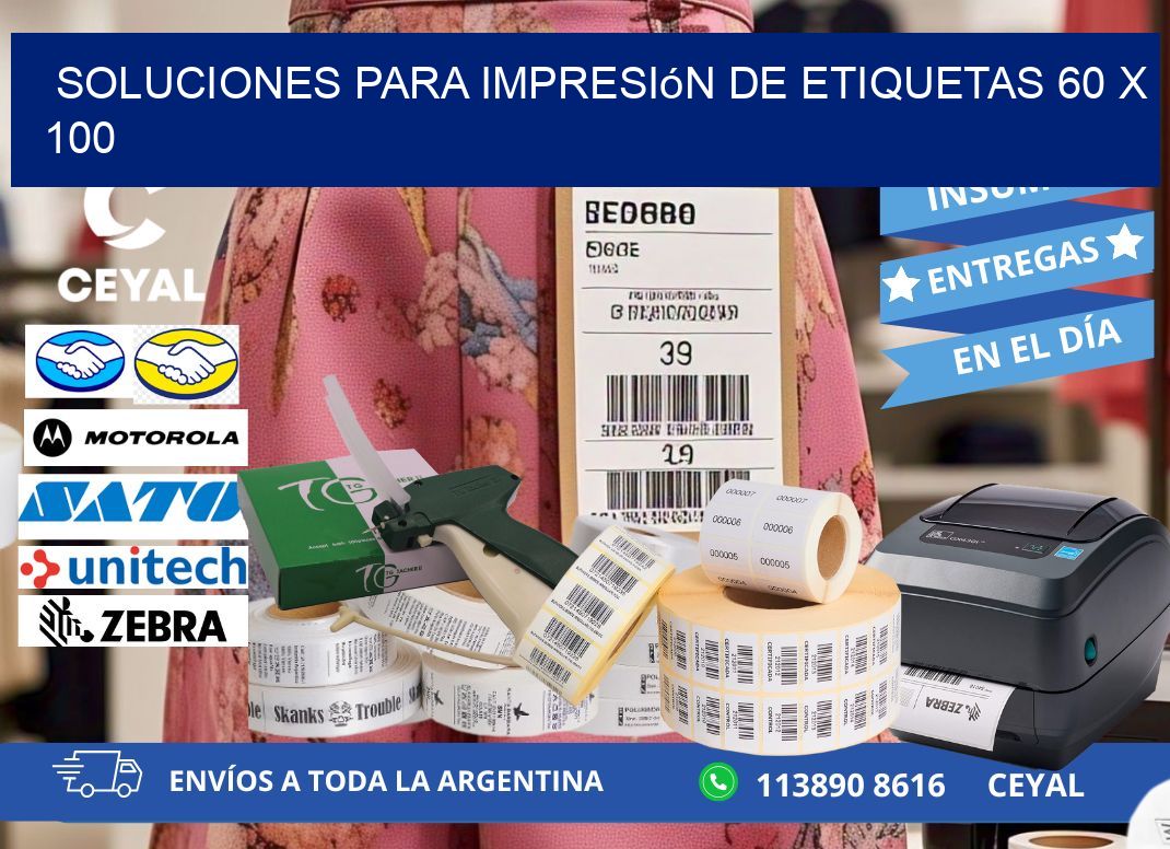 Soluciones para impresión de etiquetas 60 x 100