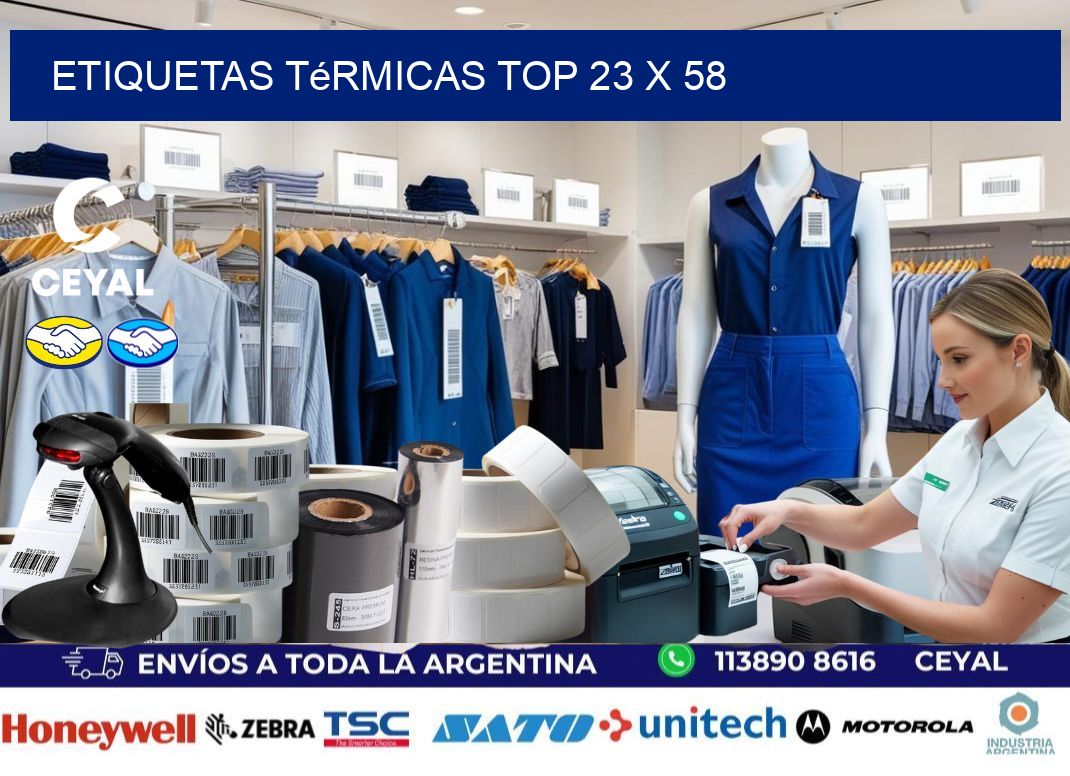 etiquetas Térmicas top 23 x 58