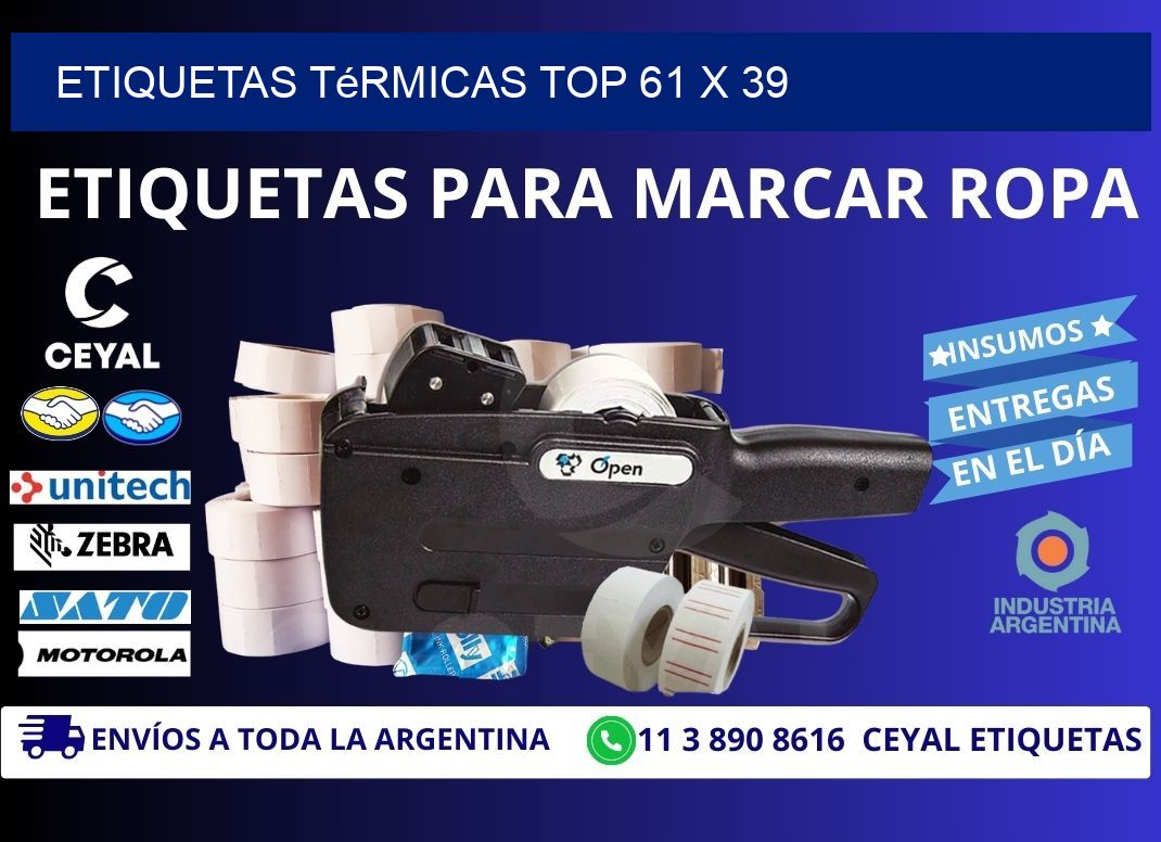etiquetas Térmicas top 61 x 39
