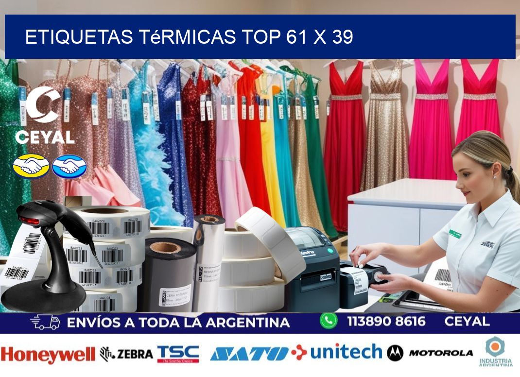 etiquetas Térmicas top 61 x 39