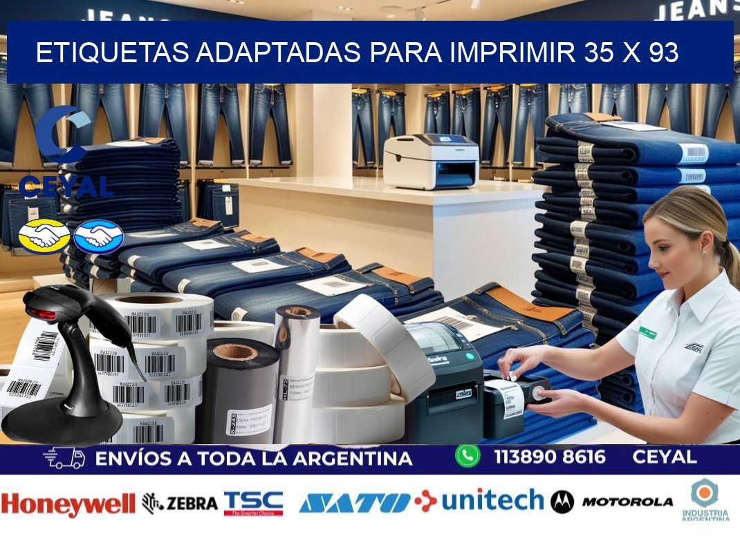 etiquetas adaptadas para imprimir 35 x 93