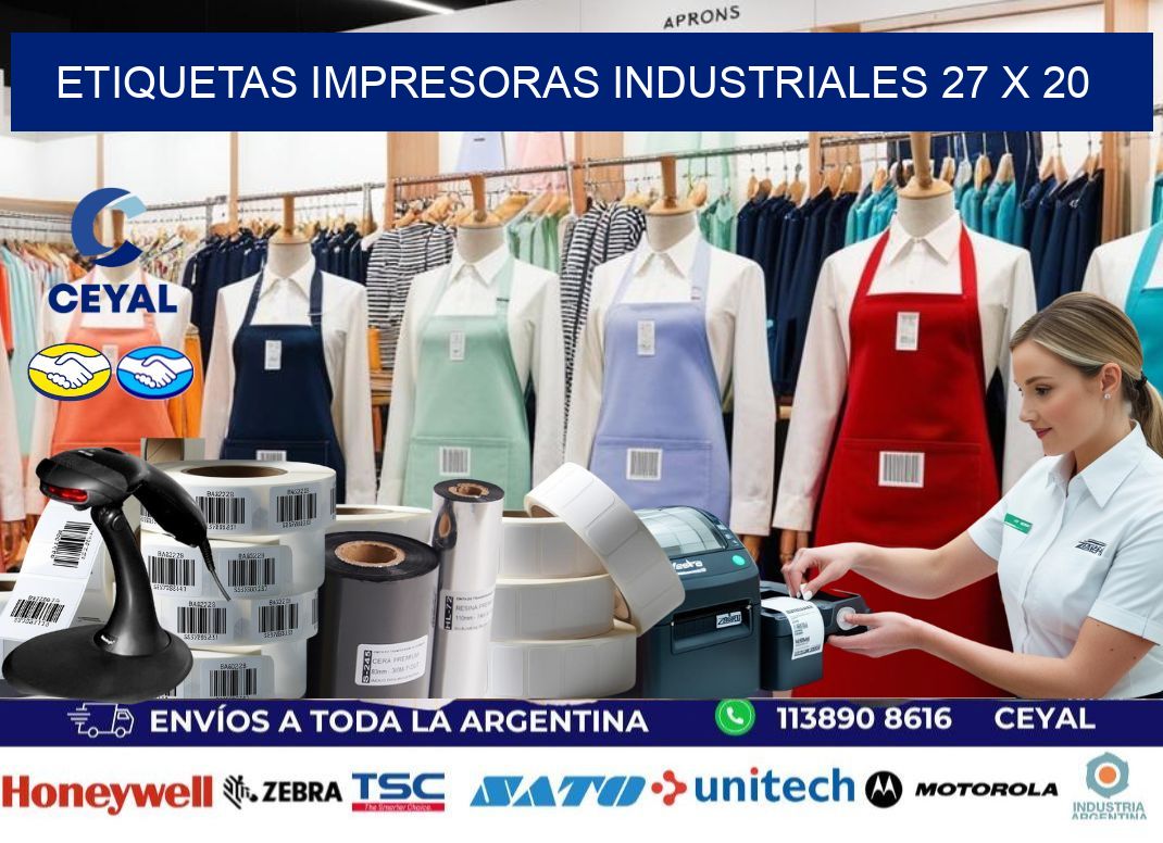 etiquetas impresoras industriales 27 x 20
