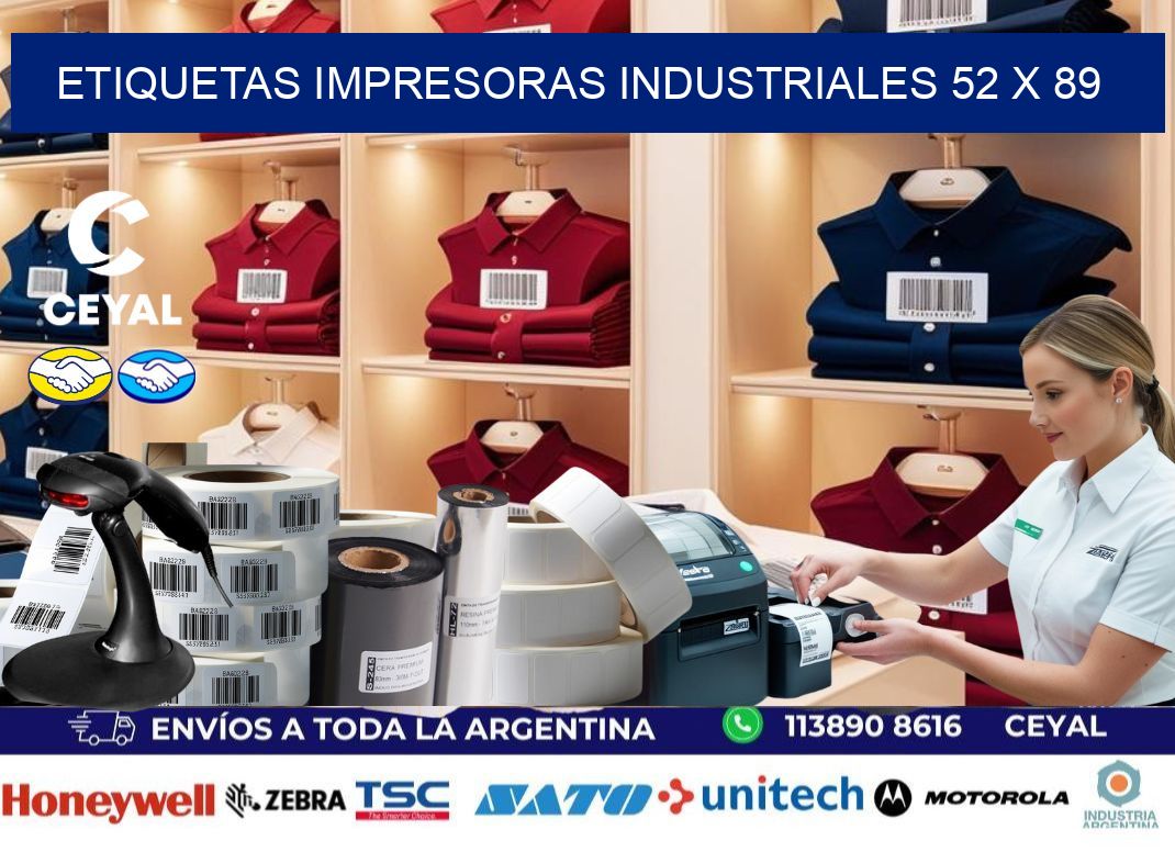 etiquetas impresoras industriales 52 x 89