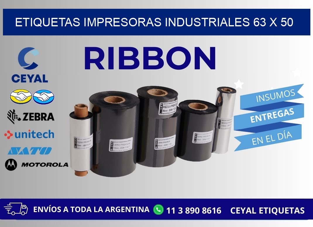 etiquetas impresoras industriales 63 x 50