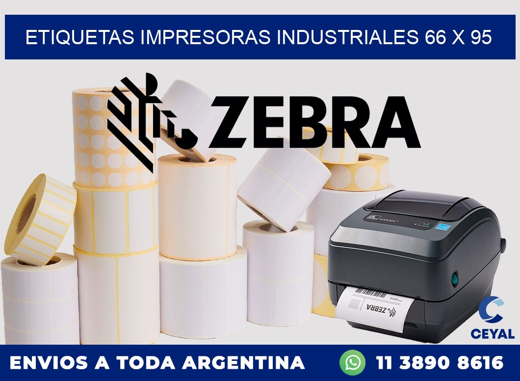 etiquetas impresoras industriales 66 x 95