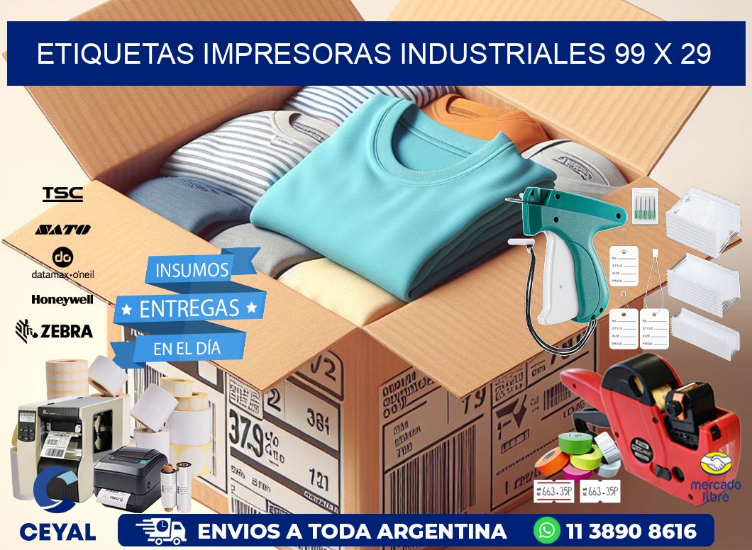 etiquetas impresoras industriales 99 x 29