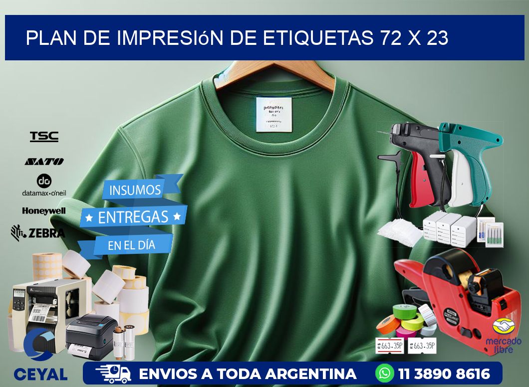 plan de impresión de etiquetas 72 x 23
