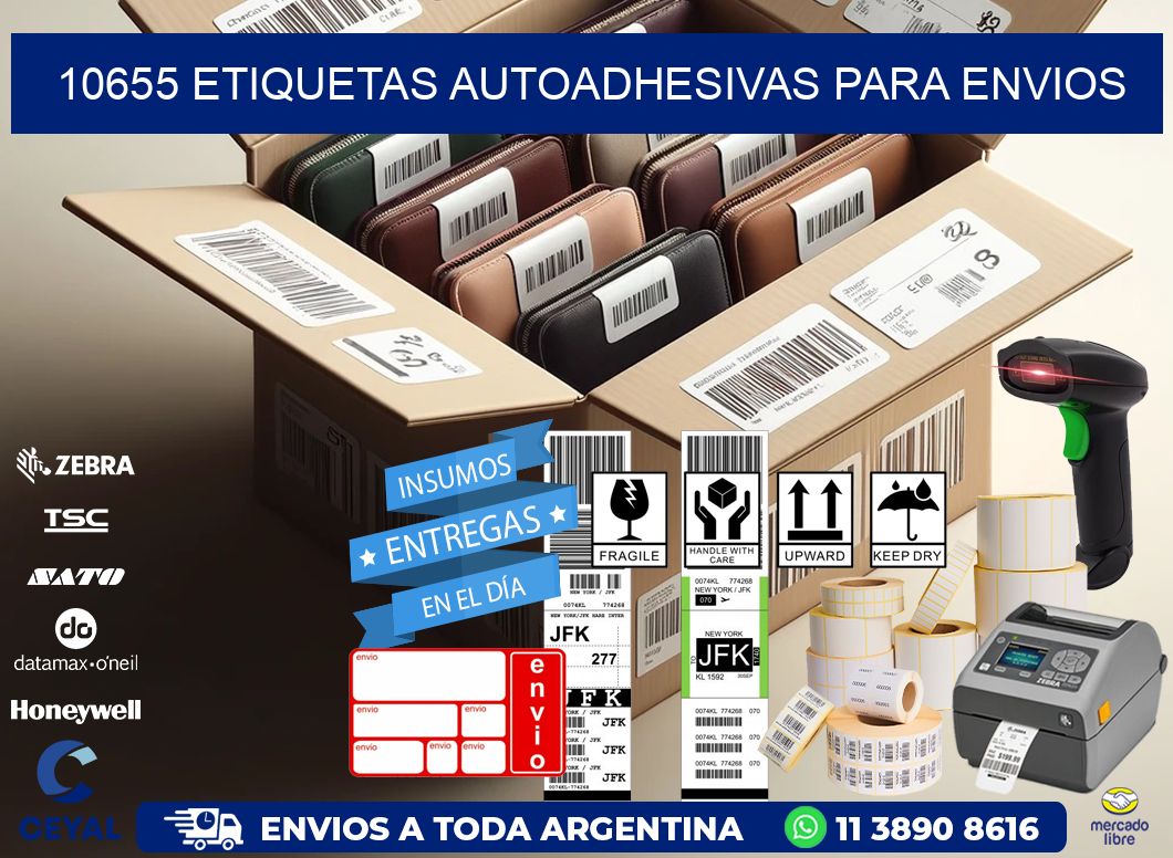 10655 etiquetas autoadhesivas para envios