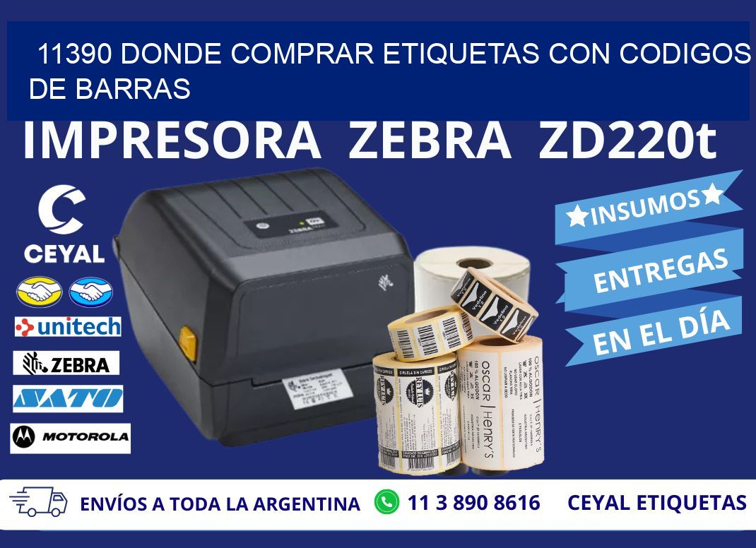 11390 Donde comprar etiquetas con codigos de barras