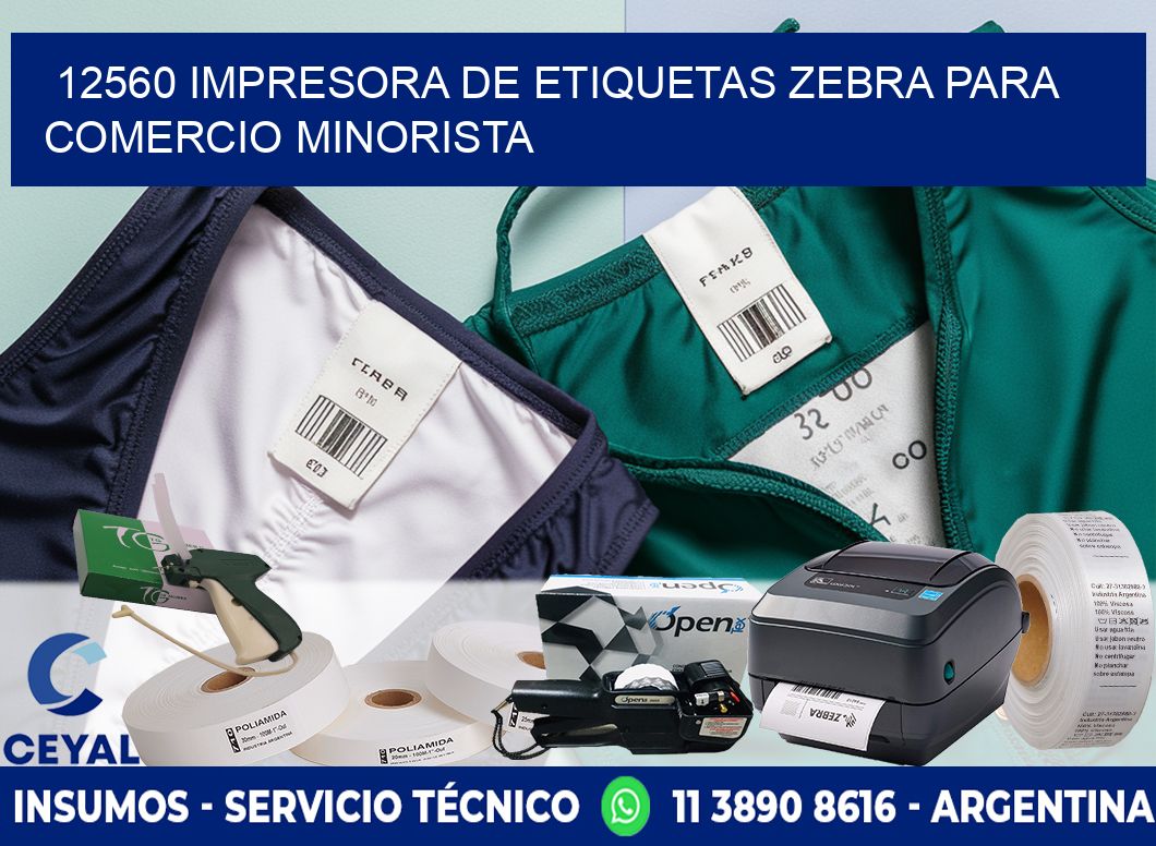 12560 impresora de etiquetas zebra para comercio minorista