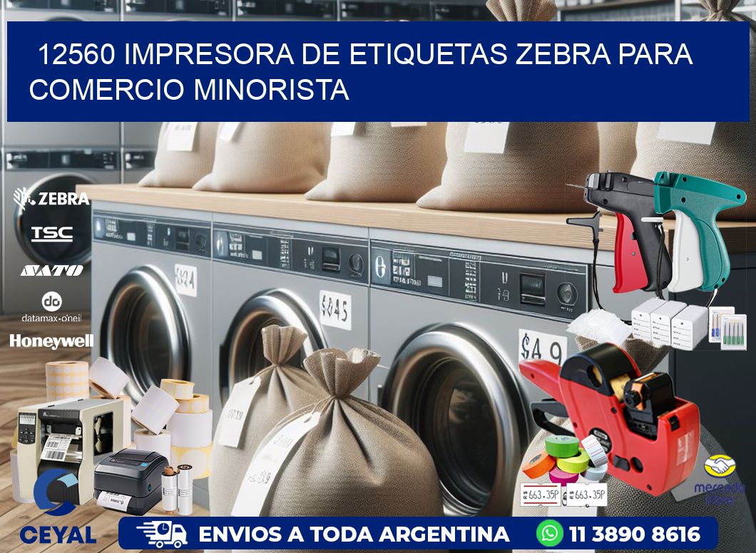 12560 impresora de etiquetas zebra para comercio minorista