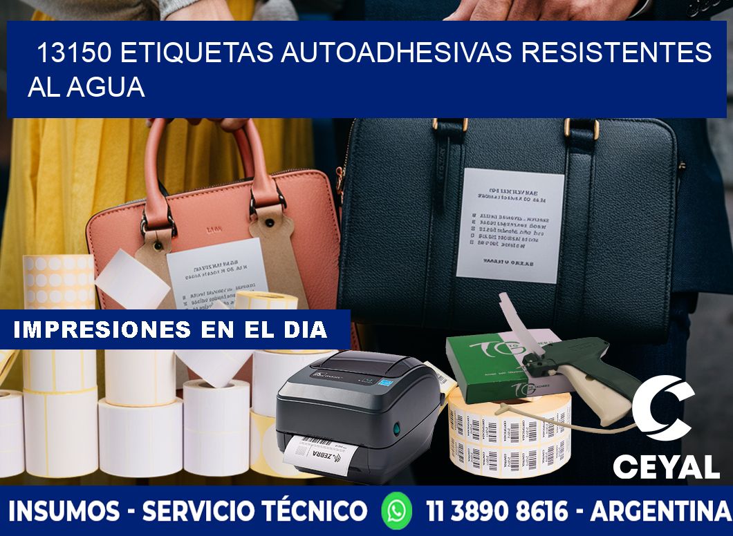 13150 etiquetas autoadhesivas resistentes al agua