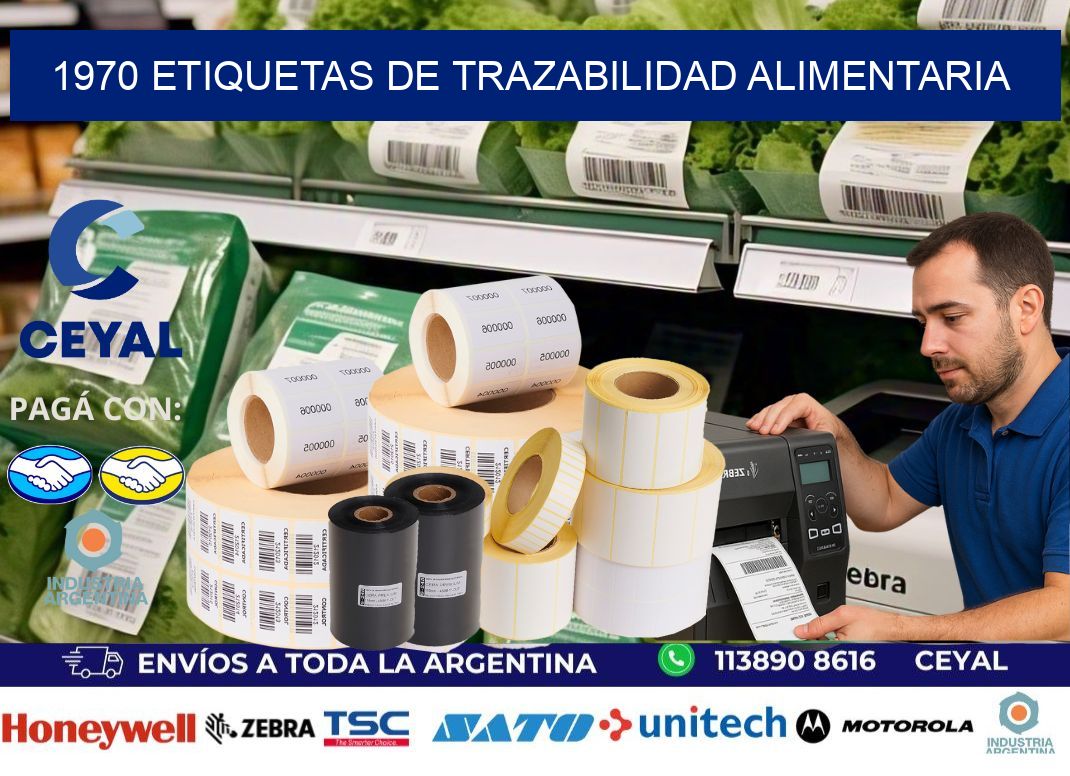 1970 Etiquetas de trazabilidad alimentaria